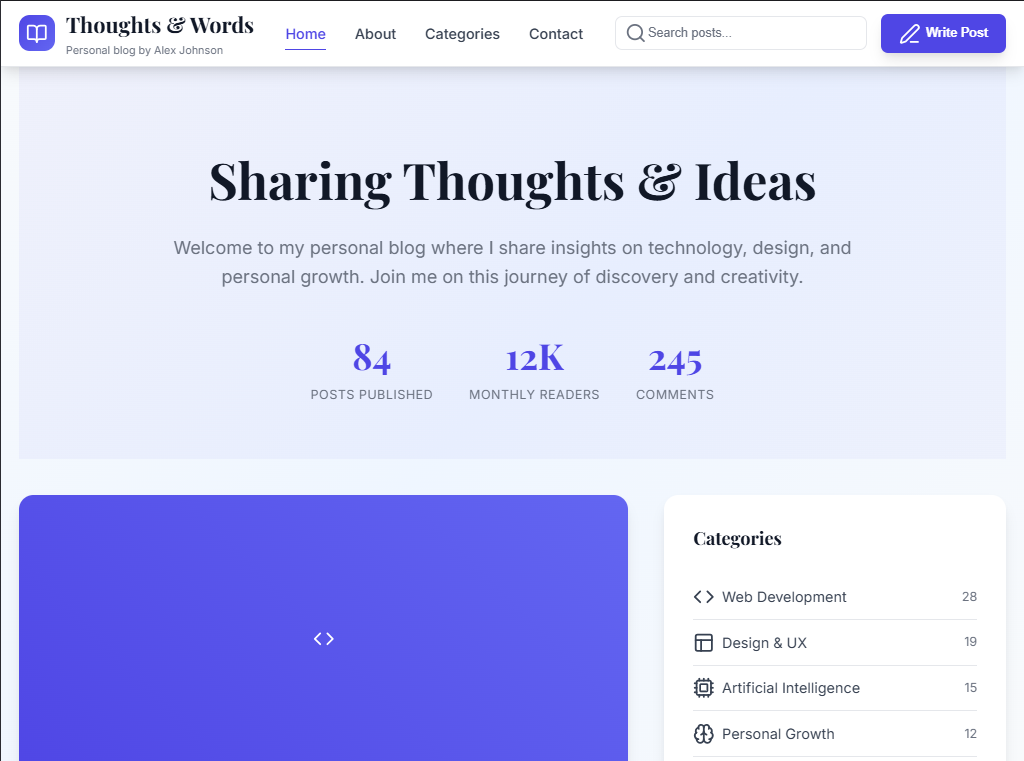 Personal Blog